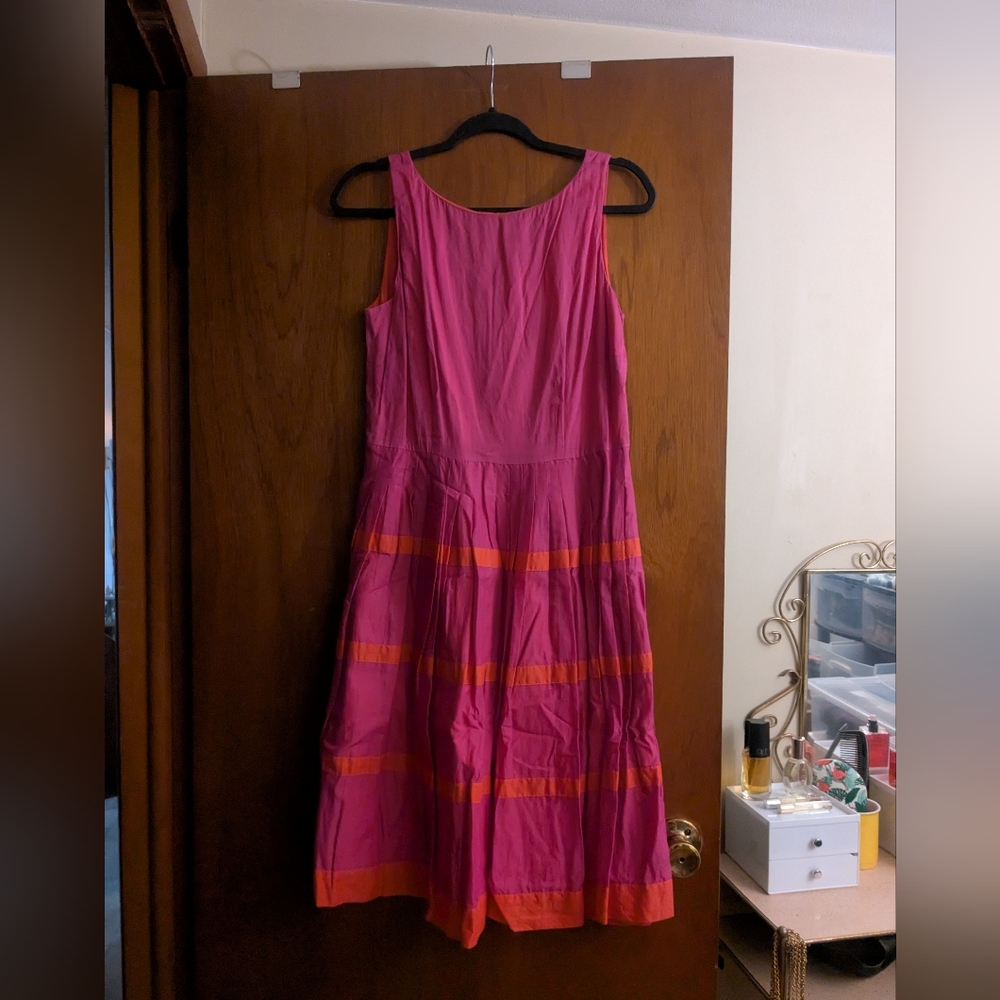 Talbots Pink & Orange Dress - Picture 6 of 6